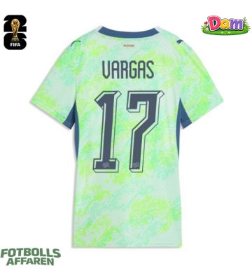 Schweiz Ruben Vargas #17 Bortatröja Kvinnor VM 2026 Kortärmad